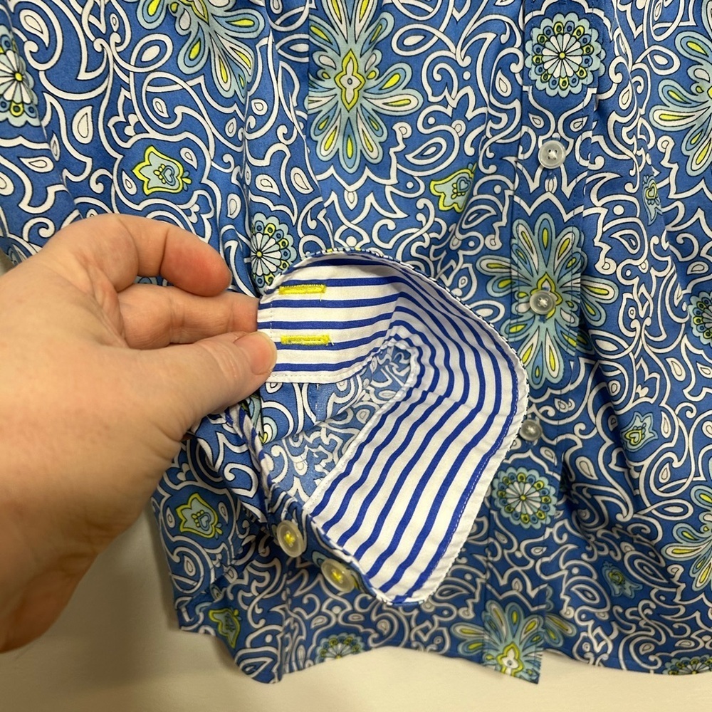 Talbots Plus Petite Non Iron Scrollwork Medallion… - image 6